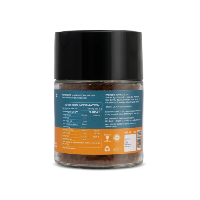 Butterscotch Instant Coffee 50g - Image 3