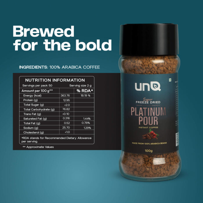 Platinum Pour Instant Coffee 100g Super Freeze Dried - Image 5