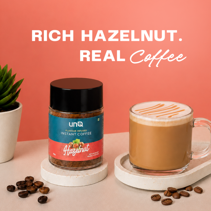 Hazelnut Flavoured Instant Coffee| Medium Roast Arabica (50g) - Image 2
