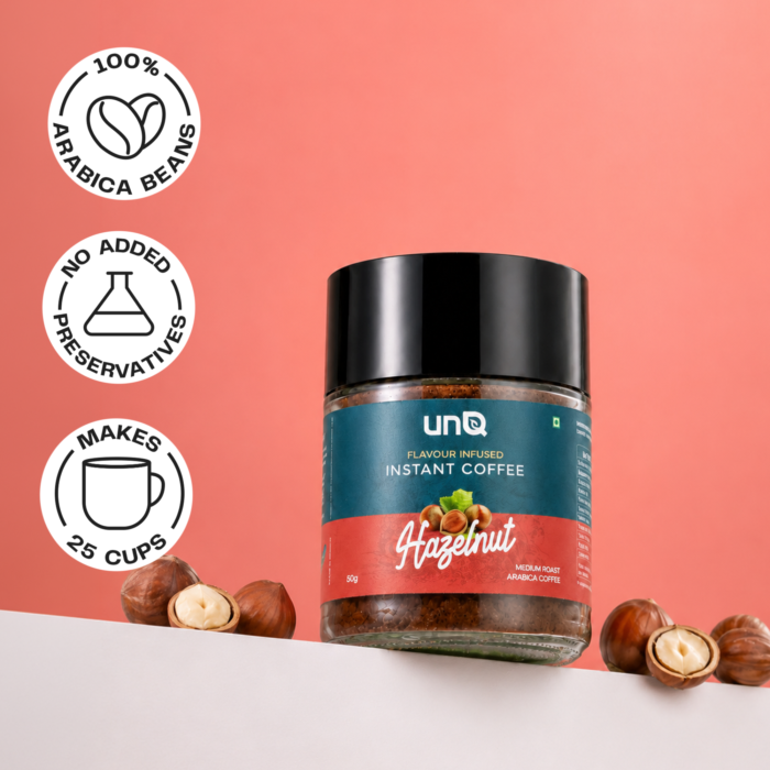 Hazelnut Flavoured Instant Coffee| Medium Roast Arabica (50g) - Image 5
