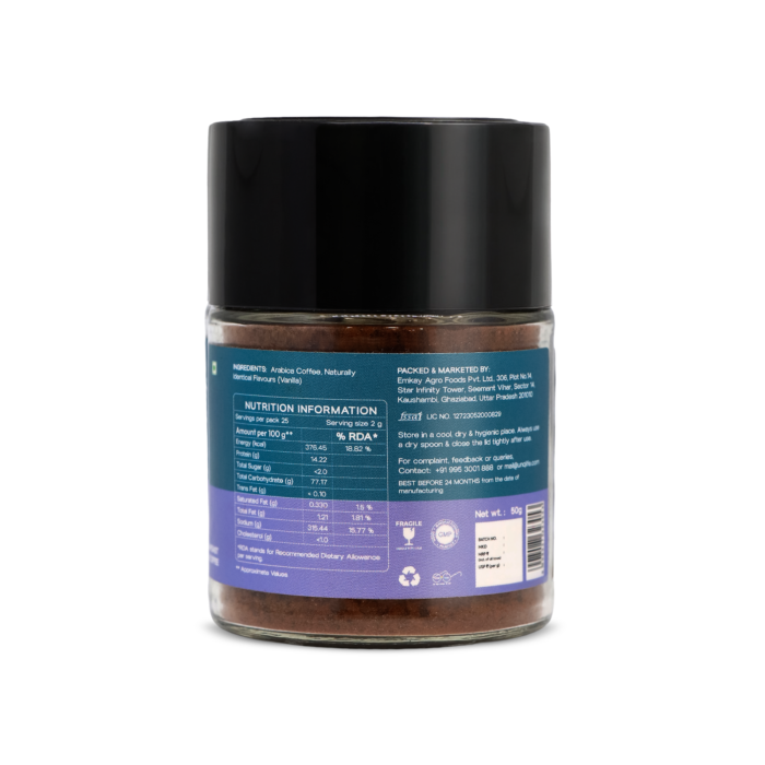 Vanilla Instant Coffee 50g - Image 3