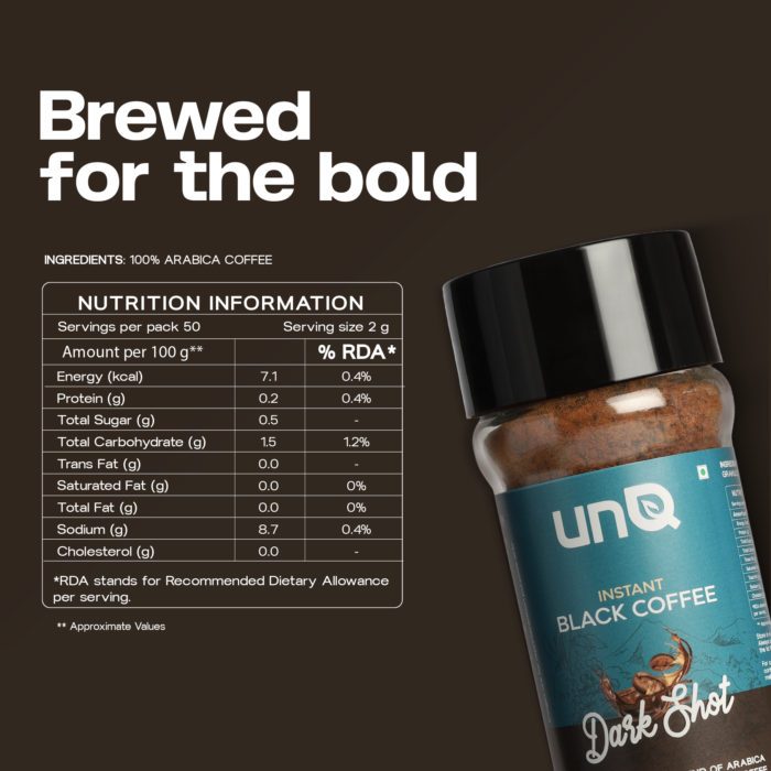 Darkshot, Black Coffee & Caramel Instant Coffee Combo – 150g - Image 4