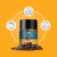 Combo Pack: Dark Shot Instant Black Coffee + Caramel Flavoured Instant Coffee (150g) - Image 2