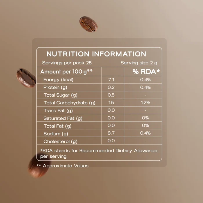 unQ Dark Shot Instant Strong Black Coffee | Blend of Arabica & Robusta (50g) - Image 3